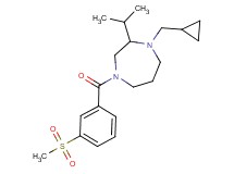 1-(cyclopropylmethyl)-2-isopropyl-4-[3-(methylsulfonyl)benzoyl]-1,4-diazepane