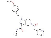 N-cyclopropyl-1-[2-(4-methoxyphenyl)ethyl]-5-(3-pyridinylacetyl)-4,5,6,7-tetrahydro-1H-pyrazolo[4,3-c]pyridine-3-carboxamide
