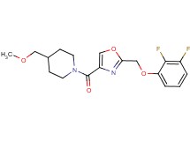 1-({2-[(2,3-difluorophenoxy)methyl]-1,3-oxazol-4-yl}carbonyl)-4-(methoxymethyl)piperidine