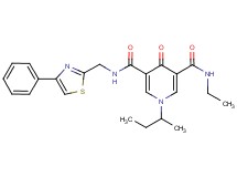 1-sec-butyl-N-ethyl-4-oxo-N'-[(4-phenyl-1,3-thiazol-2-yl)methyl]-1,4-dihydro-3,5-pyridinedicarboxamide