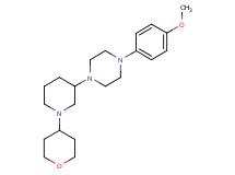 1-(4-methoxyphenyl)-4-[1-(tetrahydro-2H-pyran-4-yl)-3-piperidinyl]piperazine