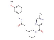 N-(3-methoxybenzyl)-3-{1-[(5-methylpyrazin-2-yl)carbonyl]piperidin-3-yl}propanamide