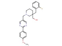 (3-(2-fluorobenzyl)-1-{[2-(4-methoxyphenyl)-5-pyrimidinyl]methyl}-3-piperidinyl)methanol