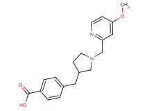 4-({1-[(4-methoxypyridin-2-yl)methyl]pyrrolidin-3-yl}methyl)benzoic acid