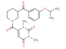 6-{[3-(3-isopropoxybenzoyl)-1-piperidinyl]carbonyl}-1,3-dimethyl-2,4(1H,3H)-pyrimidinedione