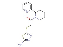 5-{[2-oxo-2-(2-pyridin-2-ylpiperidin-1-yl)ethyl]thio}-1,3,4-thiadiazol-2-amine