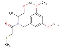 N-(3,5-dimethoxybenzyl)-N-(2-methoxy-1-methylethyl)-2-(methylthio)acetamide