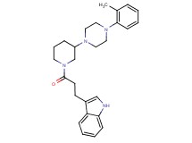3-(3-{3-[4-(2-methylphenyl)-1-piperazinyl]-1-piperidinyl}-3-oxopropyl)-1H-indole