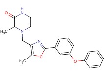3-methyl-4-{[5-methyl-2-(3-phenoxyphenyl)-1,3-oxazol-4-yl]methyl}piperazin-2-one