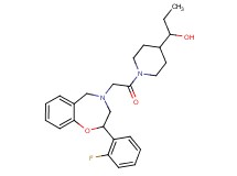 1-(1-{[2-(2-fluorophenyl)-2,3-dihydro-1,4-benzoxazepin-4(5H)-yl]acetyl}-4-piperidinyl)-1-propanol