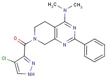 7-[(4-chloro-1H-pyrazol-3-yl)carbonyl]-N,N-dimethyl-2-phenyl-5,6,7,8-tetrahydropyrido[3,4-d]pyrimidin-4-amine