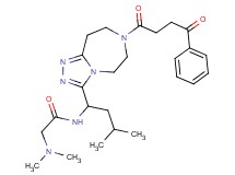 N~2~,N~2~-dimethyl-N~1~-{3-methyl-1-[7-(4-oxo-4-phenylbutanoyl)-6,7,8,9-tetrahydro-5H-[1,2,4]triazolo[4,3-d][1,4]diazepin-3-yl]butyl}glycinamide