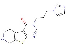 3-[3-(1H-imidazol-1-yl)propyl]-5,6,7,8-tetrahydropyrido[4',3':4,5]thieno[2,3-d]pyrimidin-4(3H)-one dihydrochloride