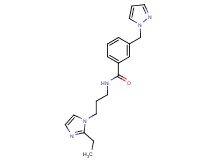 N-[3-(2-ethyl-1H-imidazol-1-yl)propyl]-3-(1H-pyrazol-1-ylmethyl)benzamide
