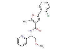 5-(2-chlorophenyl)-N-(2-methoxy-1-pyridin-2-ylethyl)-2-methyl-3-furamide