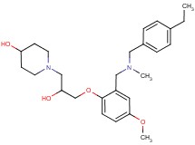 1-[3-(2-{[(4-ethylbenzyl)(methyl)amino]methyl}-4-methoxyphenoxy)-2-hydroxypropyl]-4-piperidinol