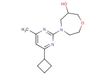4-(4-cyclobutyl-6-methylpyrimidin-2-yl)-1,4-oxazepan-6-ol