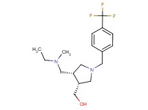 {(3R*,4R*)-4-{[ethyl(methyl)amino]methyl}-1-[4-(trifluoromethyl)benzyl]pyrrolidin-3-yl}methanol