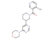 4-(6-{1-[(4-methyl-3-pyridinyl)carbonyl]-3-piperidinyl}-4-pyrimidinyl)morpholine