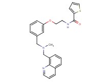 N-[2-(3-{[methyl(8-quinolinylmethyl)amino]methyl}phenoxy)ethyl]-2-thiophenecarboxamide