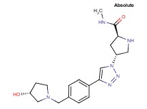 (4R)-4-[4-(4-{[(3R)-3-hydroxy-1-pyrrolidinyl]methyl}phenyl)-1H-1,2,3-triazol-1-yl]-N-methyl-L-prolinamide dihydrochloride