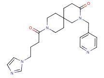 9-[4-(1H-imidazol-1-yl)butanoyl]-2-(pyridin-4-ylmethyl)-2,9-diazaspiro[5.5]undecan-3-one
