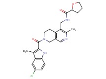 N-({7-[(5-chloro-3-methyl-1H-indol-2-yl)carbonyl]-3-methyl-5,6,7,8-tetrahydro-2,7-naphthyridin-4-yl}methyl)tetrahydro-2-furancarboxamide