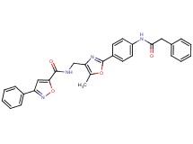 N-[(5-methyl-2-{4-[(phenylacetyl)amino]phenyl}-1,3-oxazol-4-yl)methyl]-3-phenyl-5-isoxazolecarboxamide