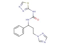 N-[1-phenyl-3-(1H-1,2,4-triazol-1-yl)propyl]-N'-1,3,4-thiadiazol-2-ylurea