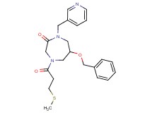 6-(benzyloxy)-4-[3-(methylthio)propanoyl]-1-(3-pyridinylmethyl)-1,4-diazepan-2-one