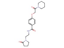4-(2-oxo-2-piperidin-1-ylethoxy)-N-[2-(2-oxopyrrolidin-1-yl)ethyl]benzamide