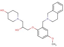 1-{3-[2-(3,4-dihydro-2(1H)-isoquinolinylmethyl)-4-methoxyphenoxy]-2-hydroxypropyl}-4-piperidinol