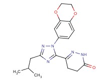6-[1-(2,3-dihydro-1,4-benzodioxin-6-yl)-3-isobutyl-1H-1,2,4-triazol-5-yl]-4,5-dihydropyridazin-3(2H)-one