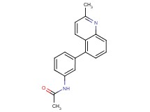 N-[3-(2-methylquinolin-5-yl)phenyl]acetamide