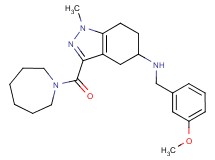 3-(1-azepanylcarbonyl)-N-(3-methoxybenzyl)-1-methyl-4,5,6,7-tetrahydro-1H-indazol-5-amine