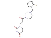1-{3-[4-(2-fluorobenzyl)-1,4-diazepan-1-yl]-3-oxopropyl}-2,4(1H,3H)-pyrimidinedione