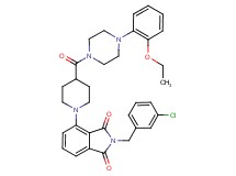 2-(3-chlorobenzyl)-4-(4-{[4-(2-ethoxyphenyl)-1-piperazinyl]carbonyl}-1-piperidinyl)-1H-isoindole-1,3(2H)-dione