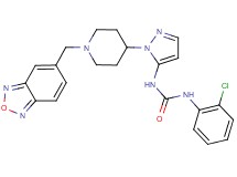 N-{1-[1-(2,1,3-benzoxadiazol-5-ylmethyl)-4-piperidinyl]-1H-pyrazol-5-yl}-N'-(2-chlorophenyl)urea