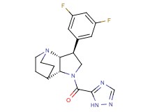 (3S*,3aR*,7aR*)-3-(3,5-difluorophenyl)-1-(1H-1,2,4-triazol-5-ylcarbonyl)octahydro-4,7-ethanopyrrolo[3,2-b]pyridine