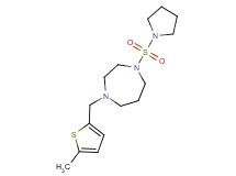 1-[(5-methyl-2-thienyl)methyl]-4-(pyrrolidin-1-ylsulfonyl)-1,4-diazepane