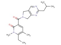 6-ethyl-3-[(2-isobutyl-5,7-dihydro-6H-pyrrolo[3,4-d]pyrimidin-6-yl)carbonyl]-1,5-dimethylpyridin-2(1H)-one