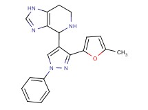 4-[3-(5-methyl-2-furyl)-1-phenyl-1H-pyrazol-4-yl]-4,5,6,7-tetrahydro-1H-imidazo[4,5-c]pyridine