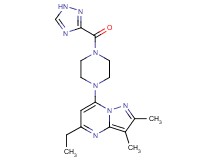 5-ethyl-2,3-dimethyl-7-[4-(1H-1,2,4-triazol-3-ylcarbonyl)piperazin-1-yl]pyrazolo[1,5-a]pyrimidine