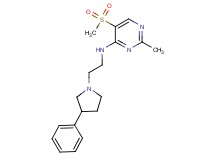 2-methyl-5-(methylsulfonyl)-N-[2-(3-phenylpyrrolidin-1-yl)ethyl]pyrimidin-4-amine