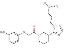 N,N-dimethyl-3-(2-{1-[(3-methylphenoxy)acetyl]-3-piperidinyl}-1H-imidazol-1-yl)-1-propanamine