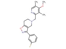 3-(3-fluorophenyl)-5-[(4-methoxy-3,5-dimethylpyridin-2-yl)methyl]-4,5,6,7-tetrahydroisoxazolo[4,5-c]pyridine