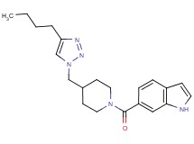 6-({4-[(4-butyl-1H-1,2,3-triazol-1-yl)methyl]piperidin-1-yl}carbonyl)-1H-indole
