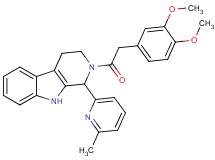 2-[(3,4-dimethoxyphenyl)acetyl]-1-(6-methyl-2-pyridinyl)-2,3,4,9-tetrahydro-1H-beta-carboline