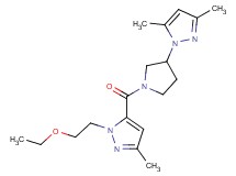 5-{[3-(3,5-dimethyl-1H-pyrazol-1-yl)-1-pyrrolidinyl]carbonyl}-1-(2-ethoxyethyl)-3-methyl-1H-pyrazole