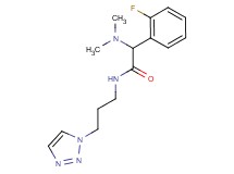2-(dimethylamino)-2-(2-fluorophenyl)-N-[3-(1H-1,2,3-triazol-1-yl)propyl]acetamide